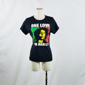 Bob Marley One Love Graphic Tshirt Black Med